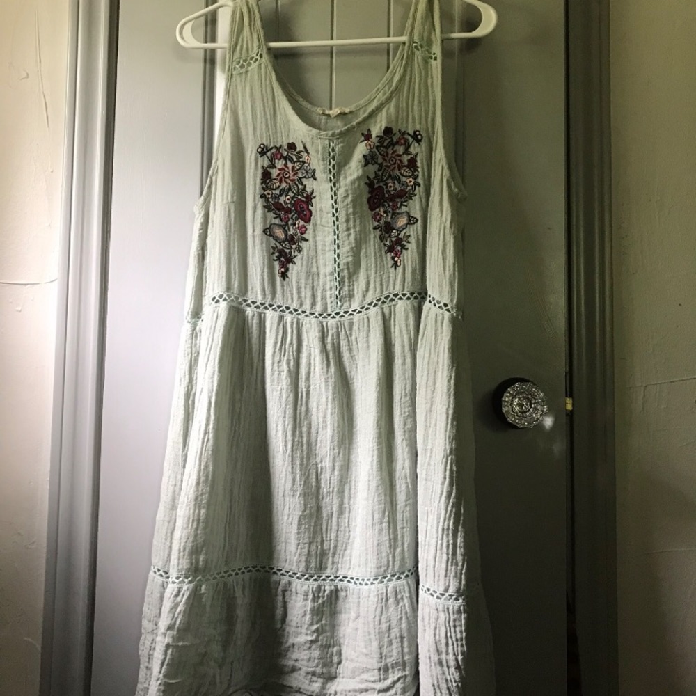 FREE PEOPLE NEVER WORN mint green summer dress